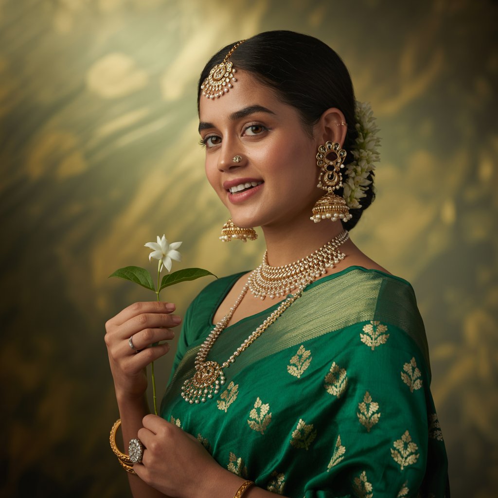 Elegant jewelry collection showcase